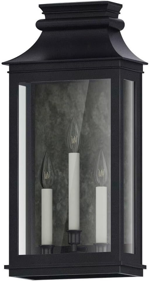Maxim Savannah Vx 3 Light Outdoor Candle Style Wall Lantern with Black Oxide Finish