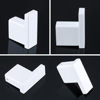 RANDOM White Towel Hooks Bathroom Hardware Accessories Wall Hook SUS 304 Stainless Steel Matte White Robe Hook for Bathroom Kitchen,Contemporary Style Wall Mounted 2 Pack.96009-8MW3