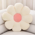 Sioloc Flower Shaped Throw Pillow - Butt Cushion & Seating Cushion, Cute Room Decor & Plush Pillow for Bedroom Sofa Chair (White, 29.5" )