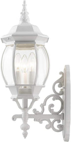 Livex Lighting 7524-13 7524-03 Outdoor Wall Lantern, White, 8.25 x 22