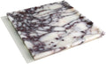 Natural Marble Tray, Coffee Table, Food, Fruit, Paper Cup, Cake Display, Coffee bar, Family Gatherings, Seasonal Holiday Decoration Tray(Viola-Square-9.8"x9.8"x0.7")