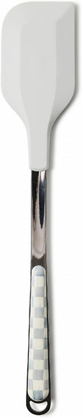 MACKENZIE-CHILDS Kitchen Spatula, Silicone Spatula for Cooking, Gray-and-White Sterling Check