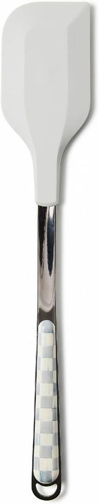 MACKENZIE-CHILDS Kitchen Spatula, Silicone Spatula for Cooking, Gray-and-White Sterling Check