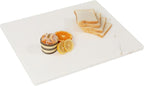 Natural Marble Cutting Board for Kitchen, 20x16 inch White Marble Pastry Board, Stone Serving Slab Large Hand Crafted for Cheese, Dough, Dessert, Chocolate