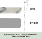 Koville Italian Natural Marble Cutting Board for Kitchen, 16x20inch Extra Large Hand Crafted Marble Slab for Cheese, Charcuterie, Pastry Board - Wedding Gift, House Warming Gift