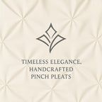 COTTON STICH Pinch Pleated Pillow Shams Zipper Closure Queen 20x30 Ivory Pillow Covers/Cases Hotel Quality 100% Egyptian Cotton 600 Thread Count Gorgeous Decorative Pinch Pleated Pillow Sham Set of 2