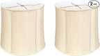Royal Designs, Inc. BS-719-10BG-2 Drum Basic Lamp Shade, 9 x 10 x 10, Beige, 2-Pack