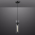 Modern Glass Black Pendant Lights Kitchen Island, Adjustable Cord Pendant Light Fixtures,Kitchen Pendant Lighting Over Island,Indoor Chandeliers for Bedroom Bathroom, Included Bulb