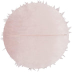 Handmade 3D Pink Flower Round Velvet Throw Pillows Aesthetic Decorative Daisy Accent Pillowcase Cute Soft Cushion for Bed Couch Sofa Car Living Room Bedroom Home Decor Gift 14 Inch Rose Gold