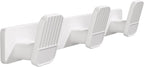 Coat Rack Wall Mount Coat Hooks - White Hook Rack with 3 Hooks Aluminum Wall Rack Hooks for Hanging Coat Hat Bag Towel Hanger Rustproof Coat Holder