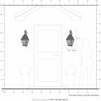 Livex Lighting 2602-01 Transitional Two Light Outdoor Wall Lantern from Exeter Collection Finish, Antique Brass