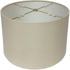 Royal Designs, Inc. HB-610-12BG Shallow Drum Hardback Lamp Shade, 11 x 12 x 8.5, Beige