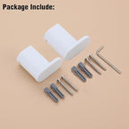 RANDOM White Towel Hooks for Bathrooms Wall Mount Shower Hooks Round Coat Hook Heavy Duty Robe Hook Stainless Steel,2 Packs.96026-8MW