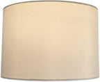 Royal Designs, Inc. HB-610-16WH-2 Shallow Drum Hardback Lamp Shade, 15 x 16 x 10, White, 2-Pack