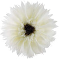 White Flower Pillow Cute Round Decorative Throw Pillows Handmade 3D Daisy Accent Pillowcase with Inserts Soft Velvet Cushion for Bed Couch Chair Car Bedroom Living Room Home Decor 14 Inch