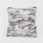 Throw Pillow Covers Fur Rabbit Skin Throw Pillow Covers Fur Sofa Rabbit Hide Pillow Case Cushion Cover (Grey, 45×45cm（18in×18in）)