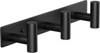 Wall Mounted Coat Rack-3 Hooks, Heavy Duty Stainless Steel Wall Hooks for Towel Coat Bag, Hat Rack Coat Hanger Coat Hooks Towel Racks for Bathroom Entryway Kitchen Hotel Office (Black, 1 Pack)