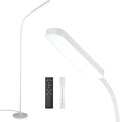 Floor Lamps, 15w/1000lm Bright LED Floor Lamp with Stepless Adjustable 3000K-6000K Colors and Dimmer, Remote and Touch Control Reading Lamp, Adjustable Gooseneck Floor Lamp for Living Room