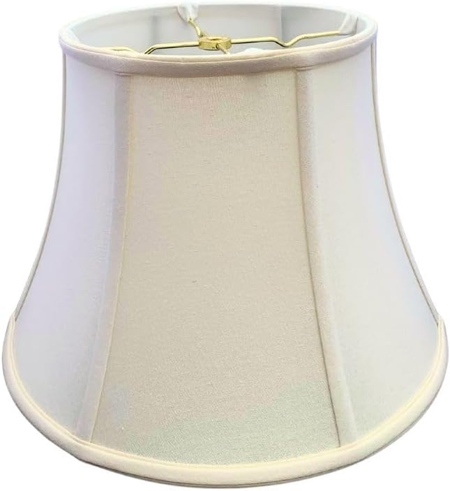 Royal Designs, Inc. BSO-708-16LNEG Modified Bell Basic Lamp Shade, 10 x 16 x 12.5, Linen Eggshell