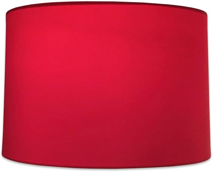 Royal Designs, Inc. HB-610-10RED-2 Shallow Drum Hardback Lamp Shade, 9 x 10 x 7, Red, 2-Pack