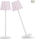 2 Pack Cordless Table Lamp, 5000mAh Portable Rechargeable LED Desk Lamp, 3 Color Modes Stepless Dimming Table Light with Memory Function, for Dinner, Patio, Home, Restaurant.
