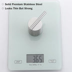 RANDOM Brushed Nickel Towel Hook Round Towel Hooks for Bathrooms Wall Mount Hand Towel Holder SUS304 Stainless Steel Wall Hook Modern Coat Robe Hook 2 Pack.96068-8BS