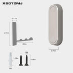 6PCS Folding Coat Hook, Heavy Duty Wall Hooks Made of Zinc Alloy, Foldable Wall Hooks for Hanging Coats, Scarves, Hats, Bathrobes, Keys, Bags (Silver)