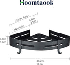 Hoomtaook Adhesive Corner Shelf Bathroom Shower Caddy Organizer for Kitchen Toilet No Drilling 2-Tier Bathroom Corner Shelves Shower Caddies