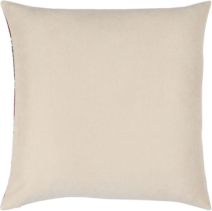 Tapestry Gobelin Red-Black 22"x22" Pillow Cover Sham Cushion Case Ethnic Oriental Kilim Style Throw Decorative for Home Decor, Sofa, Couch, Porch, Patio, Veranda