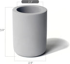 Selegna Drying Stone Toothbrush Holder, Diatomite Toothbrush Holders for Bathroom, Quick Drying Electric Toothbrush & Toothpaste Holder Cup, Diatomaceous Earth Bathroom Sink Organizer (Dark Grey)