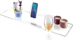 36" Supreme - Clear Acrylic Bathtub Tray Caddy Tub Shelf, Spa Board Luxury Bathroom Bath tub Table, Fits Across Bathtubs, Book, iPad and Wine Glass Holder (Supreme, 36")