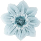 Cute Blue Flower Pillow Decorative Round Throw Pillows Handmade 3D Floral Accent Pillowcases Soft Elegant Cushion for Bed Couch Chair Car Bedroom Living Room Home Decor Unique Gifts 12 Inch