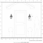 Livex Lighting 2590-91 Transitional One Light Outdoor Wall Lantern from Exeter Collection in Pwt, Nckl, B/S, Slvr. Finish, Brushed Nickel