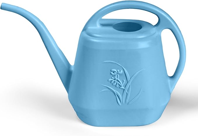 Plastic Watering Can - for Indoor and Outdoor Plant - 1/2 Gallon - SkyBlue