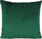 26x26 Inch Emerald Green Velvet Throw Pillow Covers Christmas Dark Green Cushion Cases Modern Decorative Cozy Soft Solid Square Home Decor for Bedroom Car Couch Sofa Office Pack of 2
