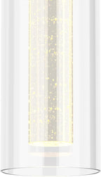 Alice 5-Light Chandelier Pendant Ceiling Light, Integrated Led and Bubble Glass, for Kitchen Island, Hallway, Entryway, Passway, Dining Room, Bedroom, Balcony Living Room