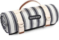G GOOD GAIN Waterproof Picnic Blanket Portable with Carry Strap for Beach Mat or Family Outdoor Camping Party (Berry Blue)