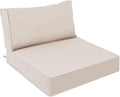 AAAAAcessories Outdoor Deep Seat Cushions, Waterproof, Fade-Resistant Patio Furniture Replacement Cushions, 25.5" x 25.5" x 5" + 25.5" x 13.5", Khaki Beige