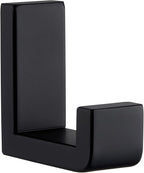 Angle Simple Towel Hook for Bathroom, SUS 304 Stainless Steel Compact Shower Robe Coat Wall Hook, Matte Black