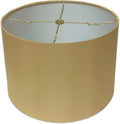 Royal Designs, Inc. HB-610-10AGL Shallow Drum Hardback Lamp Shade, 9 x 10 x 7, Antique Gold