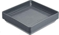 MECCANIXITY Plant Pot Saucer 7 Inch Plastic Square Flower Drip Tray for Indoor Outdoor, Gray Pack of 10