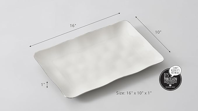 Pampa Bay Rectangular Platter, Thin & Simple, Kitchen, Gift, THS2583W