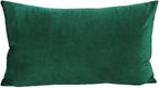 12x20 Set of 2 Lumbar Throw Pillow Covers Green Christmas Velvet Decorative Rectangle Cozy Cushion Cases Xmas Home Decor for Living Room Couch Sofa