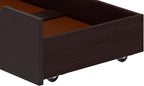 Espresso Underbed Storage Drawers, Set of 2, Solid Wood Construction, Easy Wheel Movement, Fits Bed Frames 9.75 in. or Higher, Ideal for Children's Bedroom, 35 in. W x 19.25 in. D x 8 in. H