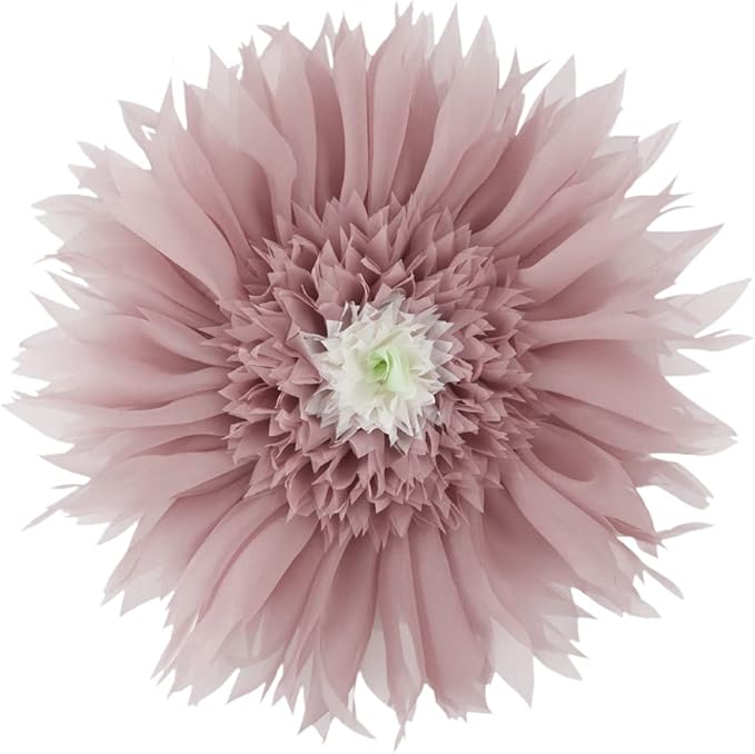 Handmade 3D Flower Pillow Decorative Round Velvet Throw Pillows with Inserts Included Cute Soft Elegant Daisy Cushion for Bed Couch Bedroom Living Room Christmas Home Decor 12 Inch Dusty Pink