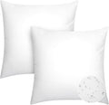 Pack of 2 20x20 Outdoor Pillow Inserts, Water Resistant Throw Pillow Inserts, Cushion Inner Pads for Patio, Furniture, Sofa, Bed, Living Room, Garden Decorative Waterproof Pillow Inserts