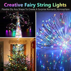 4 Pack 20FT 60LED Battery Operated Fairy Lights with Timer, Waterproof Battery String Lights Outdoor Indoor, Twinkle Light for Bedroom Wedding Birthday Party Chirstmas (Multicolor)