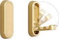2PCS Folding Coat Hook, Heavy Duty Wall Hooks Made of Zinc Alloy, Foldable Wall Hooks for Hanging Coats, Scarves, Hats, Bathrobes, Keys, Bags(Gold)