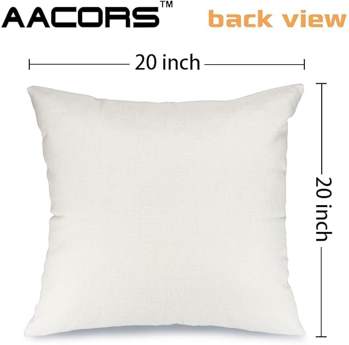 AACORS Christmas Pillow Cover 20X20 Inch Watercolor Christmas Tree Stars Decoration Holiday Farmhouse Winter Pillow Case for Sofa Couch Decor（Red） AA231-20