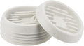MECCANIXITY Plant Pot Saucer 3.5" Waved Base Plastic Round Flower Drip Tray for Indoor Outdoor, Gray Pack of 6